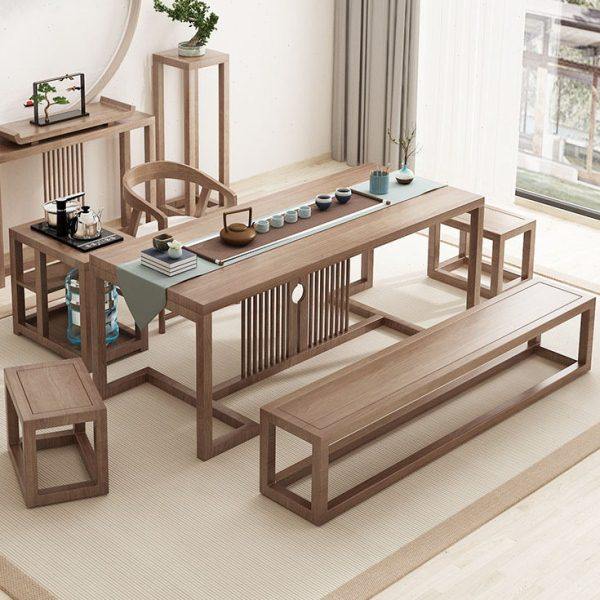 新中式茶台实木茶桌椅组合现简约功夫禅意家用茶室家具创意茶桌,淘宝优惠券,粉丝福利购,淘宝优惠卷