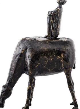 件铁马2068杂技人摆室中式家居客厅创意关饰品样板房售楼处玄办公