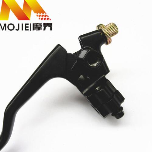 适用豪爵太子GN125-2/2D/2F摩托车离合器手柄 左手把镜座牛角 - 图0