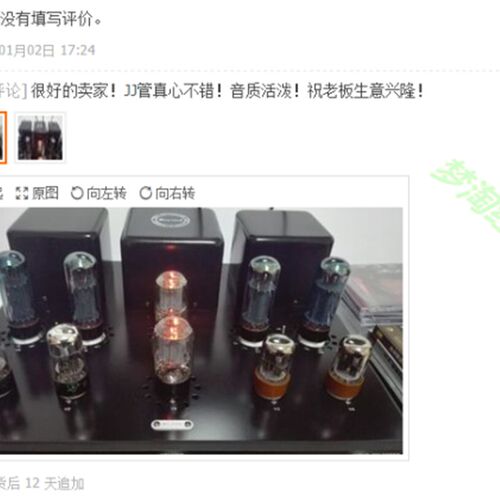 捷克JJ EEC83/12AX7/6N4/ECC82/12AU7/CCC81/1/AT72E88CC电子管 - 图1