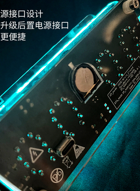 IN12真辉光管赛博朋克复古怀旧真空管时钟闹送男朋友礼物创意摆件
