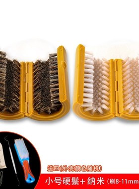 正宗文玩刷子懒人刷串神器艺刷手持便携式野猪鬃毛小金刚刷圆筒刷