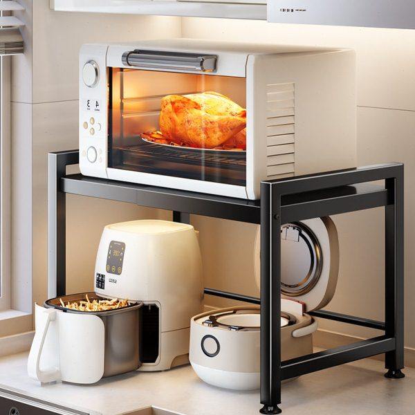 加宽伸缩厨房微波炉置物架收纳家用双层台桌面多功能烤箱电器架子,淘宝优惠券,粉丝福利购,淘宝优惠卷