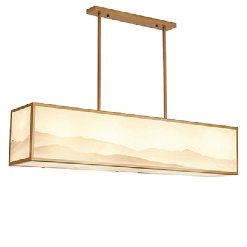 新中式长方形餐厅客厅吊灯 v禅意前台书房饭厅吧台书房茶室吊灯具 - 图3