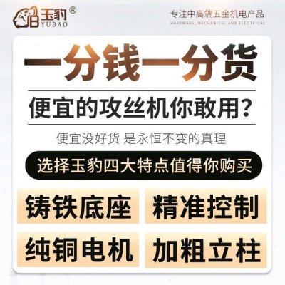 玉豹台式攻丝机家用小型工业级丝攻机电动攻牙机套丝螺纹 SWJ装配,淘宝优惠券,粉丝福利购,淘宝优惠卷
