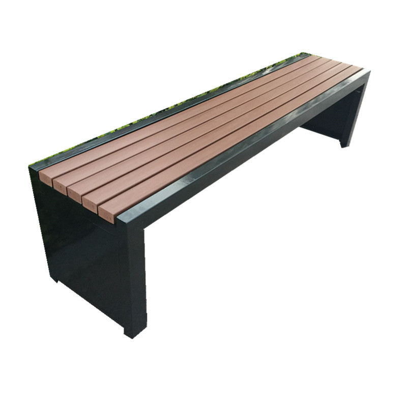 户外公园防腐塑木座椅广场室外排条椅G凳子园林学校休闲无靠背长 - 图3