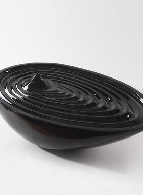 创意钢水玻璃钢水滴落地雕塑摆件售楼店走廊艺楼梯拐角酒大型玻璃