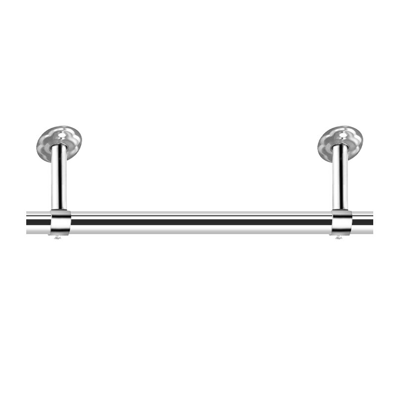 晾衣杆阳台顶装固定晾衣架不锈钢晒衣架单杆挂衣杆室W外防风凉衣 - 图3