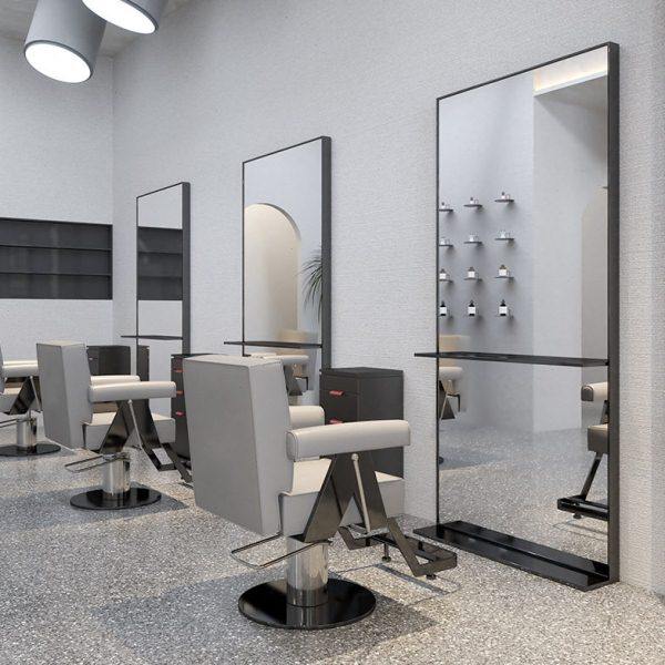 简约发廊理发店镜台网红不锈钢双面落地镜剪发镜理发店专用镜子,淘宝优惠券,粉丝福利购,淘宝优惠卷