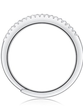 S925银戒指莫桑石追光女戒排戒叠戴戒子现货工厂代发