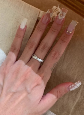 水星记超闪不掉色双环食指戒