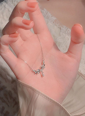 轻奢小众小王子麦穗锁骨链送女友