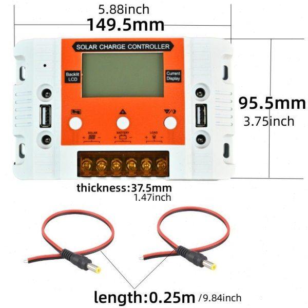 白+橙夜光显示12V24V30A太阳能控制器带电流显示太阳能充电控制器,淘宝优惠券,粉丝福利购,淘宝优惠卷