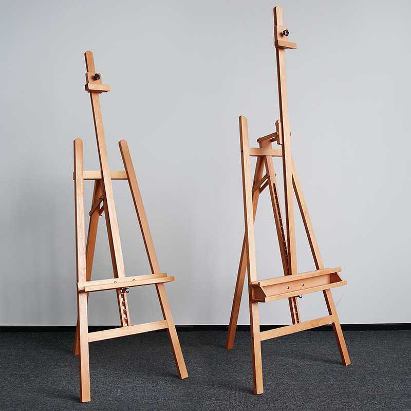 榉木制后撑式三角画架美术生专用可前倾折叠专业素描画板油画支架,淘宝优惠券,粉丝福利购,淘宝优惠卷