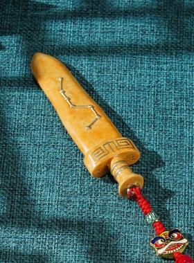 黄铜摆件《七星宝剑》铜工艺品家居装饰品 铜手把件 送长辈礼物