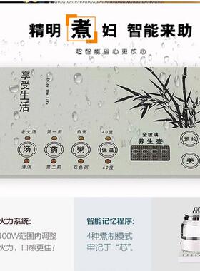 万迪王全玻璃内胆养生壶2.5大容量智能电煮茶器燕窝壶品牌