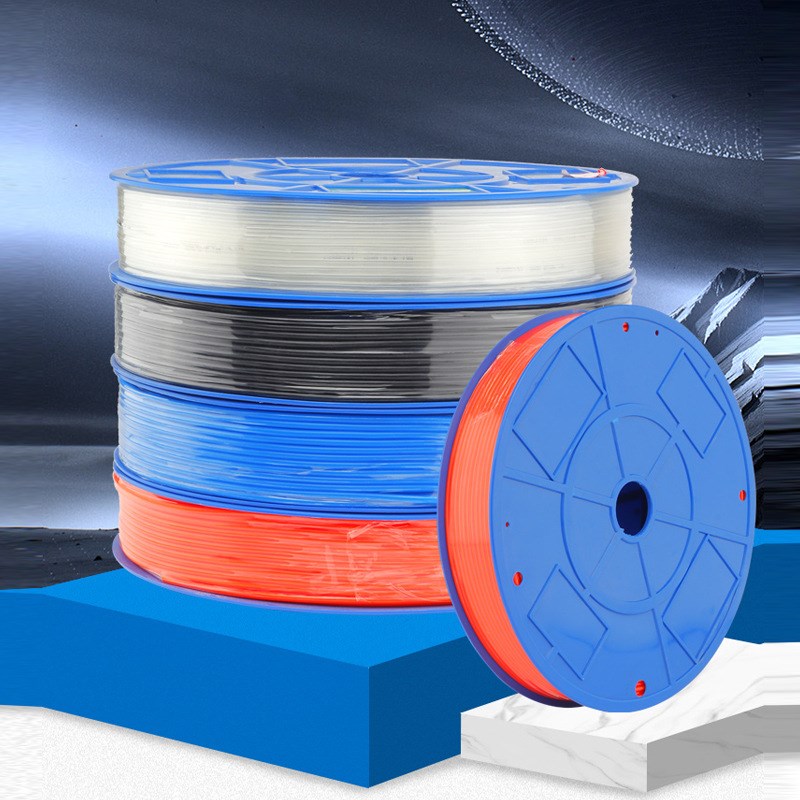 PU气管空压机软管6X4/8X5/12X8/14X10/16X12耐压透明红黑蓝气管 - 图2