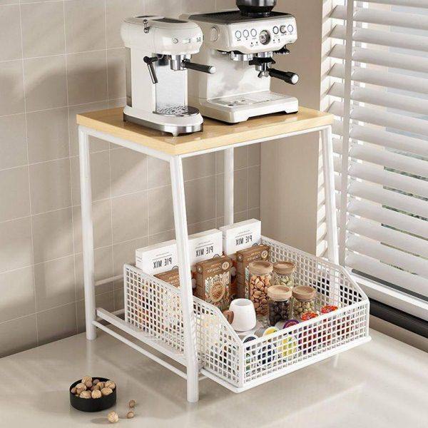 台面咖啡机杯子微波炉置物架茶包茶水吧饮水机桌面储物架水杯收纳,淘宝优惠券,粉丝福利购,淘宝优惠卷