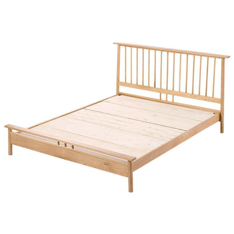 北欧实木床现代简约原木1.8米1.5单双人纯日式全橡木婚床主卧家具,淘宝优惠券,粉丝福利购,淘宝优惠卷