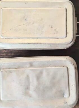 老物件铝饭盒老式饭盒民俗收藏老餐具餐盒怀旧装饰铝制品道具摆件