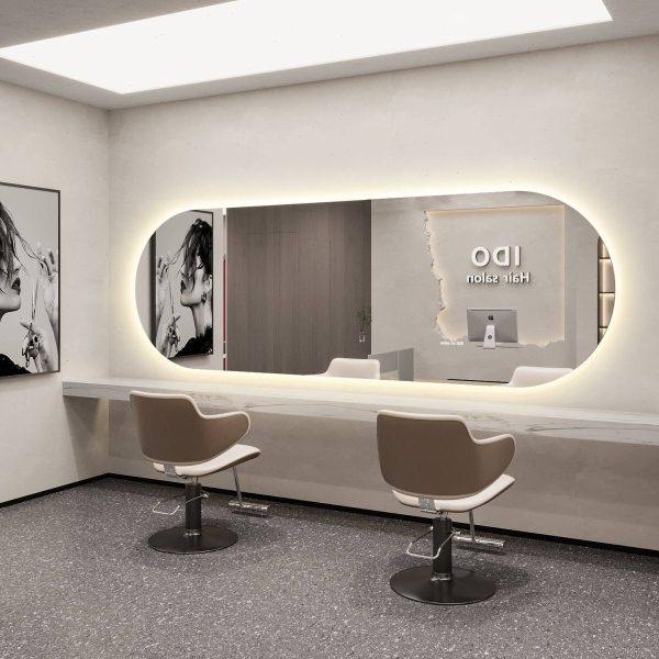 横挂理发店镜子发廊壁挂剪发大通镜影楼化妆镜带灯网红美发店镜台,淘宝优惠券,粉丝福利购,淘宝优惠卷