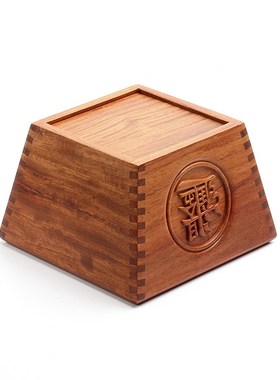 红木日进斗金米斗缅甸花梨实木创意木制客厅摆件入伙招财开张礼品
