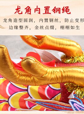 舞龙舞狮道具竞技网龙专业演出舞龙优质密度绸布舞台道具企业活动