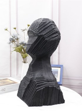 简约人物摆件软装饰品工艺品家居摆件玄关装饰品工样板房装饰摆件