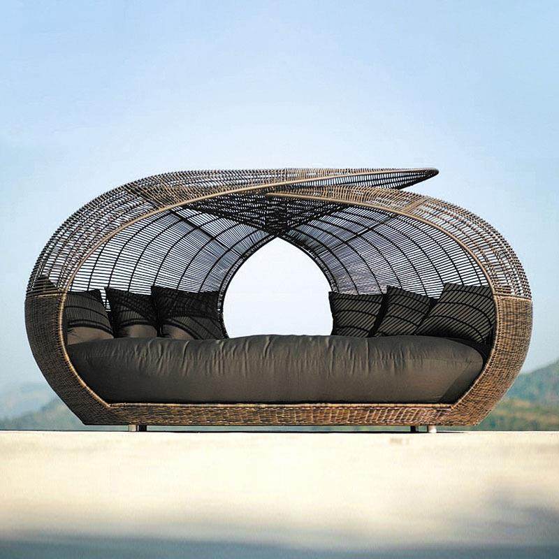 欧美风情户外花园花园家具/时尚创意躺椅/户外休闲藤编躺床,淘宝优惠券,粉丝福利购,淘宝优惠卷