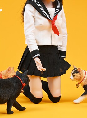 JXK田园狸花家猫萌宠物玩偶橘猫可爱迷你公仔办公室家居玩具摆件