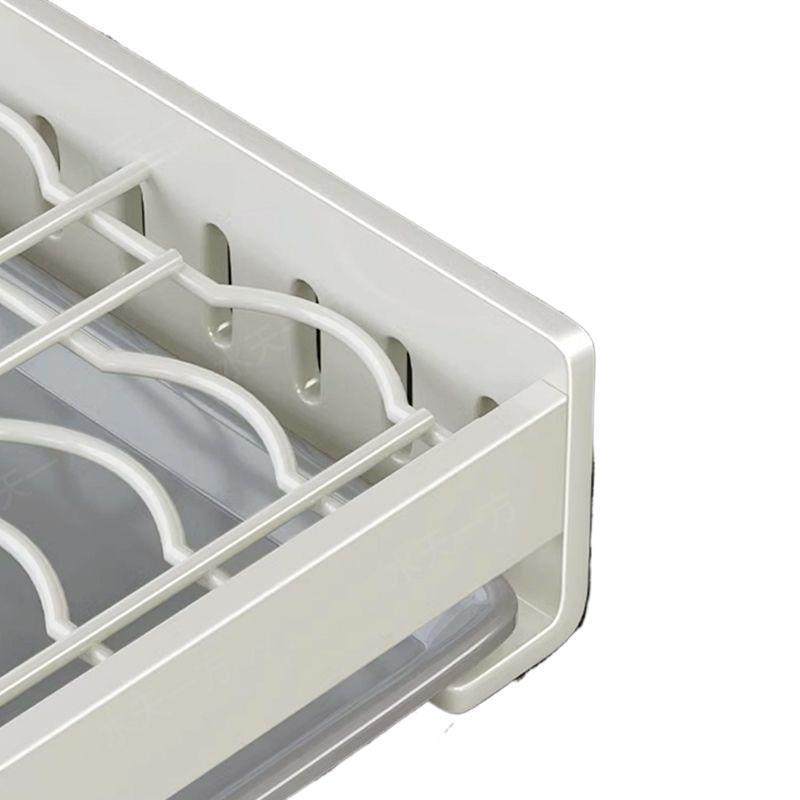 免打孔拉篮碗碟置物架厨房橱柜内伸缩抽屉式拉篮碗盘沥水收纳碗架,淘宝优惠券,粉丝福利购,淘宝优惠卷