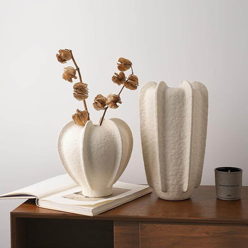 北欧风创意白色陶瓷花瓶摆件餐桌客厅酒柜玄关彩盒装饰品插花花器,淘宝优惠券,粉丝福利购,淘宝优惠卷