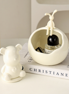 入户玄关钥匙门口收纳轻奢高档创意置物家居客厅零食首饰桌面摆件