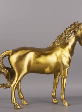 杨记厂铜摆铜件家铜马0117铜马铜站马马到成功