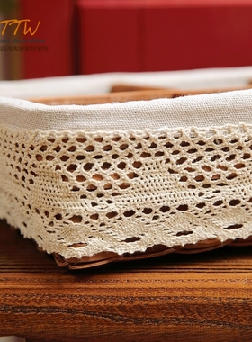 日式ZAKKA收纳盒桌面杂物盒玄关钥匙茶几收纳花篮摆件