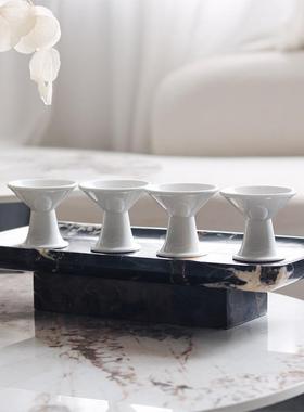 新中式仿用大EVN理托盘家居客厅茶几桌面收摆纳件实石点心盘果盘