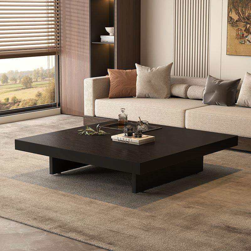 茶几实木高级极简正方形意式阳台家用客厅简约小户型茶几桌,淘宝优惠券,粉丝福利购,淘宝优惠卷