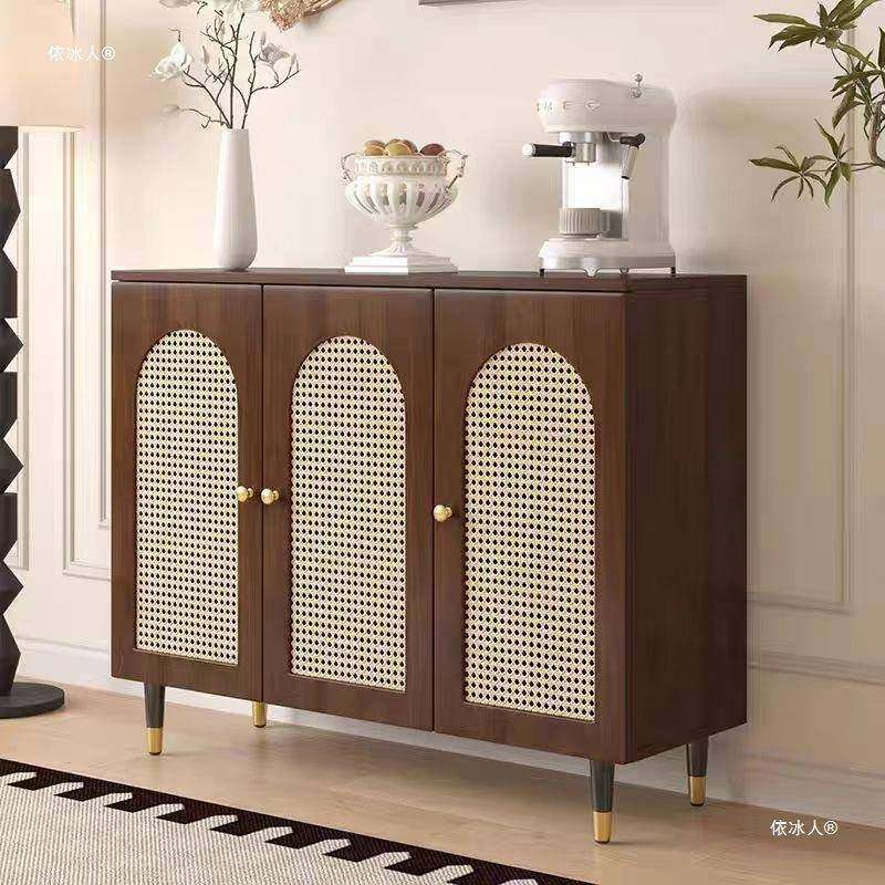 餐边柜中柜古风子新中式柜藤编美收无品牌/纳柜抽屉式客厅多层橱,淘宝优惠券,粉丝福利购,淘宝优惠卷