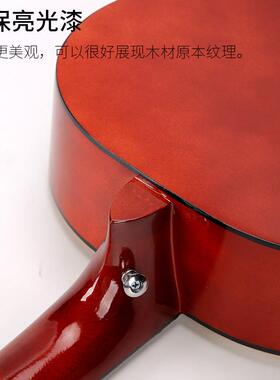 民谣木吉他30寸34寸36寸普及圆桶初学吉他亮光练习琴