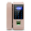Glass door fingerprint lock with attendance office single and double door hole-free access control lock Intelligent electronic password lock