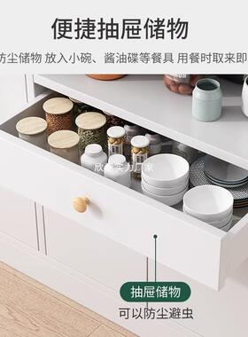 北欧餐边柜靠墙边柜厨房橱柜家用收纳柜客厅置物柜子储物柜茶水柜
