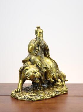 师杨记铜1黄张铜天摆件