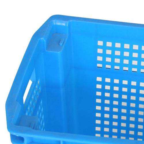 南通厂家分拣货物网格错位塑胶箩筐加厚镂空网格塑料蔬菜筐 - 图0