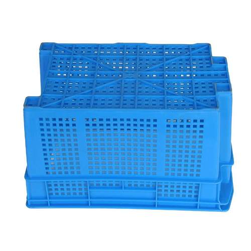 南通厂家分拣货物网格错位塑胶箩筐加厚镂空网格塑料蔬菜筐 - 图2