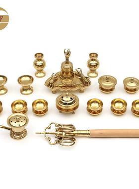 东密真言法器工厂密宗用品一面器日本香炉宗一套佛具黄铜唐密