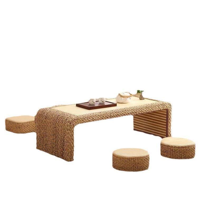 藤编榻榻米茶几阳台桌茶桌简约飘窗日式矮桌炕几家用地台组合桌子,淘宝优惠券,粉丝福利购,淘宝优惠卷