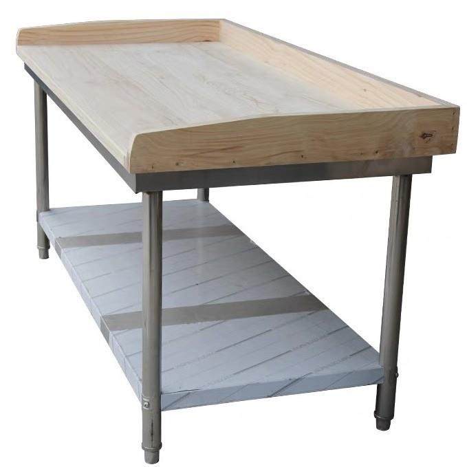 商用厨房木案工作台包子拉面操作台面点间简易包边不锈钢工作台,淘宝优惠券,粉丝福利购,淘宝优惠卷