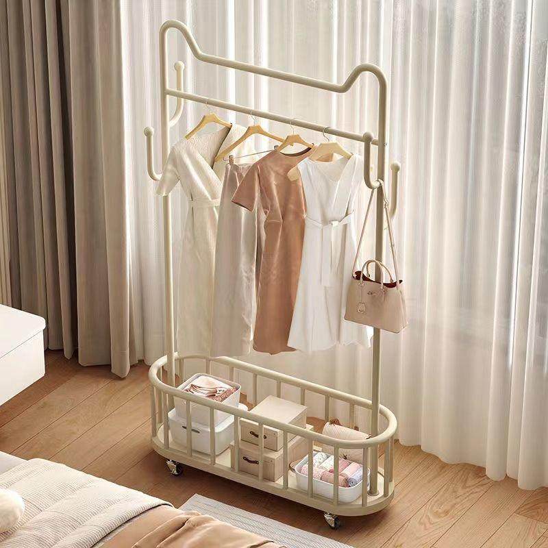 衣架落地卧室挂衣架简易衣帽架可移动带轮家用客厅网红阳台晾衣架,淘宝优惠券,粉丝福利购,淘宝优惠卷