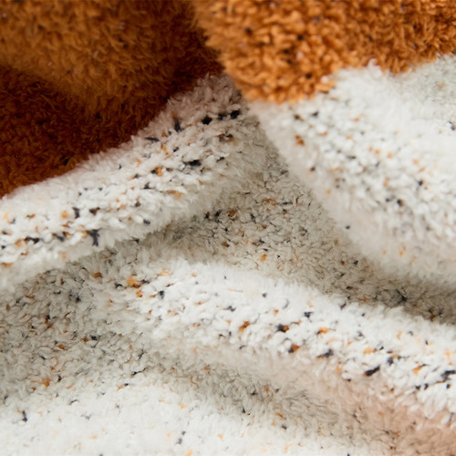 大象软软绵绵针织盖毯 沙发毛线编织毯子床尾装饰毛毯 躺椅午睡毯 - 图1