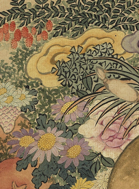 马和之麻姑仙像传统人物仕女画临摹范本中式装饰画艺术绢布画心